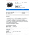 thumbnail image 2 of Water Pump - Compatible with 2010 - 2017 GMC Terrain 2011 2012 2013 2014 2015 2016, 2 of 2