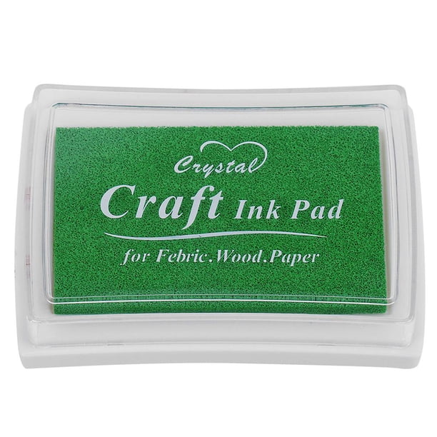 Sello de juguetes para niños, almohadilla de tinta artesanal DIY, tarjeta de , creación de álbumes de recortes, 15 colores Verde claro Zulema Cojín de tinta