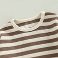 thumbnail image 5 of Musuos Baby Girls Boys Autumn Outfit Sets 4 10 18 24M 3T Long Sleeve O Neck Tops + Contrast Color/Striped Pants, 5 of 9