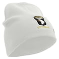 thumbnail image 4 of 101st Airborne Veteran Embroidered 8 Inch Knitted Short Beanie - White OSFM, 4 of 5