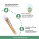 thumbnail image 2 of Precision Facial Applicator Brush, Reusable Creams Makeup Applicator by LatherGreen, 2 of 5