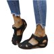 thumbnail image 3 of Moda Mujer Slide Hollow Out Sandalias cómodas Slope Heel Beach Casual Shoes Wmkox8yii  sa558, 3 of 9