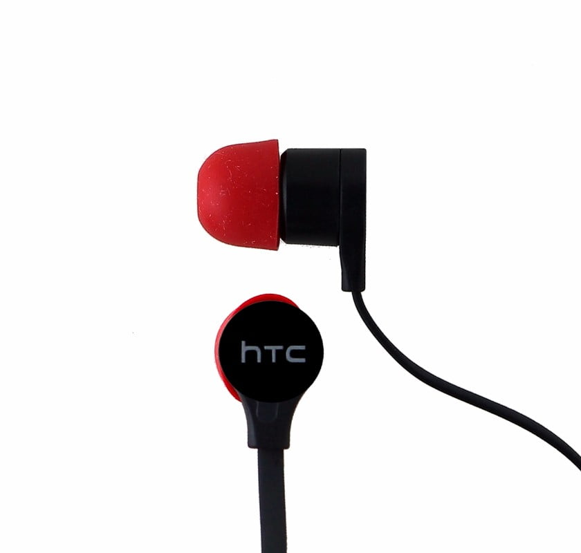 HTC Flat Cable Wired Earbuds Black/Red *39H0001400M