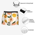 thumbnail image 3 of Yiaed Peach1 Print Men's Soft Cotton Boxer Shorts Breathable Boxers Underwear Moisture-Wicking Underwear Stretch Boxer Briefs for Man-Small, 3 of 5