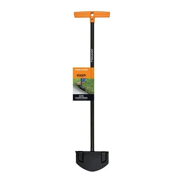 Fiskars Steel Long-Handled Edger (35 in.), Black and Orange, 1 Piece