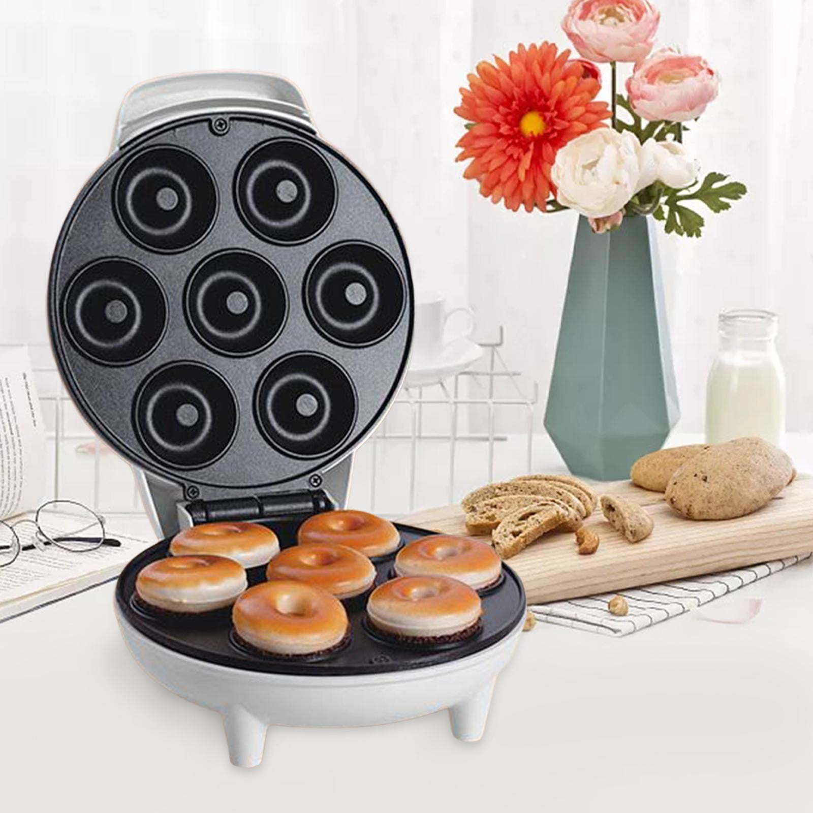 Nishiyuenyi Donut Maker, Waffle Maker, Makes 7 Small Doughnuts, 750W, Electric Lightweight