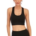 thumbnail image 6 of FUTATA Women's Racerback Sports Bras Padded High Impact Push Up Bras Wireless Workout Running Yoga Bras Crop Tops Comfort Everyday Bras,1/3 Pack, 6 of 8