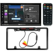 Soundstream VRCPAA-70M 7" Double DIN Bluetooth Apple CarPlay & Android +Camera Silver
