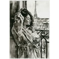 thumbnail image 2 of Tashe 24x32 White Modern Wood Framed Museum Art Print Titled - Morning in Paris, 2 of 4