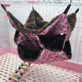 thumbnail image 3 of 3 Layers Hamster Hanging Hammock Labyrinth Rabbit Design Warm Long Fleece Guinea Pig Bed Hedgehogs Nest for Small Animal Winter Hotumn Spring (L, Pink), 3 of 7