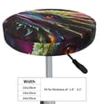 thumbnail image 4 of Susaid Colorful Dragon Head Profile Print Elastic Bar Stool Cover Personalized Washable Stool Cover for Barbershop Home Bar Kitchen-12 inch, 4 of 7