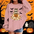 thumbnail image 5 of XUNKUSGA Halloween Sweatshirts for Girls Boys Casual Crewneck Long Sleeve Cute Printed Pullover Tops Soft Fleece Oversized Sweatshirts for Girls 1-13 Years 2-3 Years, 5 of 9