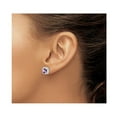 thumbnail image 4 of 1.70 Carat (ctw) Amethyst Post Earrings in Sterling Silver, 4 of 4
