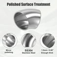 thumbnail image 4 of Unique Bargains 4 Pcs OD 2.5 Inch 45 Degree SS304 Stainless Steel Exhaust Elbow Pipe for Car Modified Exhaust System, 4 of 7
