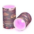 thumbnail image 7 of Yayeee Flameless Candles with Remote Flickering Battery Operated Multi Color Changing, Chocolate Cakes, 7 of 7