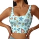 thumbnail image 1 of Balery Sea Shells 2 Sujetadores deportivos con espalda cruzada para mujer, acolchados, sin costuras, de alto impacto, ideales para yoga, gimnasio, entrenamiento y fitness.-X-Large, 1 of 8