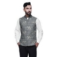 thumbnail image 1 of Atasi Printed Wedding Jackets For Men Nehru Jacket Waist Coat For Wedding & Festive Season-Medium, 1 of 3