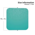 thumbnail image 2 of Disketp Turquoise Glitter Funny Coasters,4 Pcs Leather Coasters with Holder, Perfect Housewarming Hostess Gifts,Protect Furniture from Water Marks Scratch and Damage-Square, 2 of 6