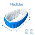 thumbnail image 3 of Bañera Inflable Para Bebés Portátil Tina Plegable Con Bomba Modelo Azul, 3 of 4