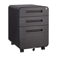 thumbnail image 3 of 3 Drawer Mobile File Cabinet With Lock, Metal Under Desk Rolling Filing Cabinets, Fully Assembled 5-wheel Office Cabinet For Home Office Letter/Legal/A4, 3 of 8
