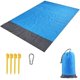 thumbnail image 1 of Estera de playa, estera de playa a prueba de arena, 210 * 200 cm portátil impermeable plegable con 4 estacas para playa, camping, picnic, Trav, 1 of 2
