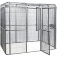 thumbnail image 3 of SENY Heavy Duty Large Walk-in Bird Aviary Cage, 79H x 86W x 62D inches, for Parrots, Macaws, Cockatoos, Reptiles, Dogs, Birds Flight Cage. (Silver Black, Wire Size: 0.14"), 3 of 14
