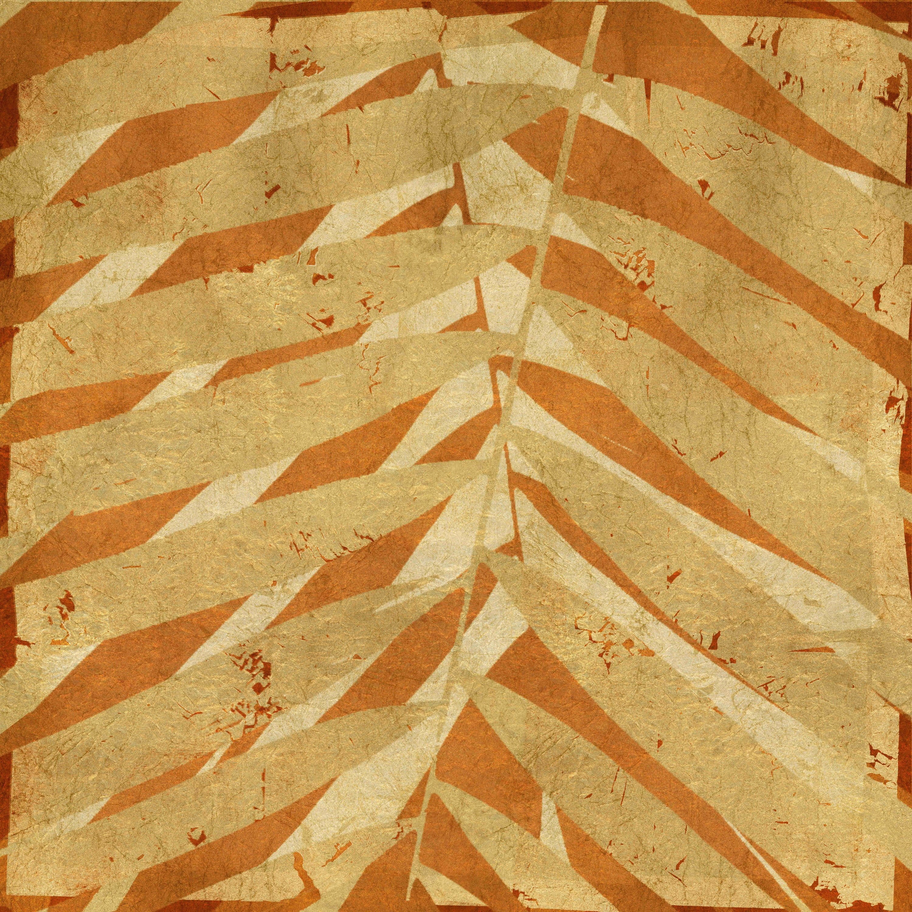 "Palm Fossil I" Painting Print on Wrapped Canvas