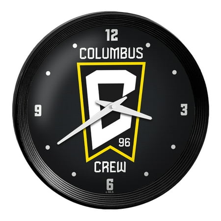 Columbus Crew 15 Ribbed Frame Wall Clock