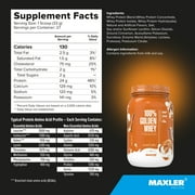 Maxler 100% Golden Whey Protein Powder - Cinnamon Bun 2 lb