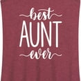 thumbnail image 3 of Instant Message - Best Aunt Ever - Women's Racerback Tank Top, 3 of 6
