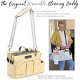 thumbnail image 2 of FifthStart Multi Use Cleaning Caddy with Waist & Shoulder Strap, Yellow Floral, S, 11.4” x 10” x 6”, 2 of 9