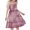 Red, variant on 13-14 Years Girl's Dresses Cotton Sleeveless Tiered Swing A-Line Cute Midi Casual Sundress