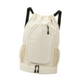 thumbnail image 4 of koolsoo Badminton Racket Bag Decor Basketball Bag for Camping Gym Outdoor Activities Beige White, 4 of 9