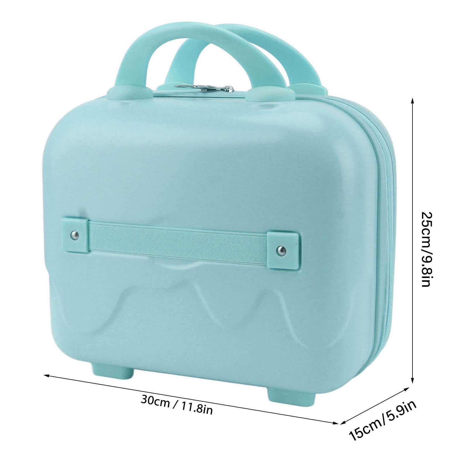 Yajisi 14" Blue Hard‑Shell Mini Carry‑On Luggage – Lightweight, Large Capacity, Anti‑Slip Feet, Durable ABS, Airline‑Approved