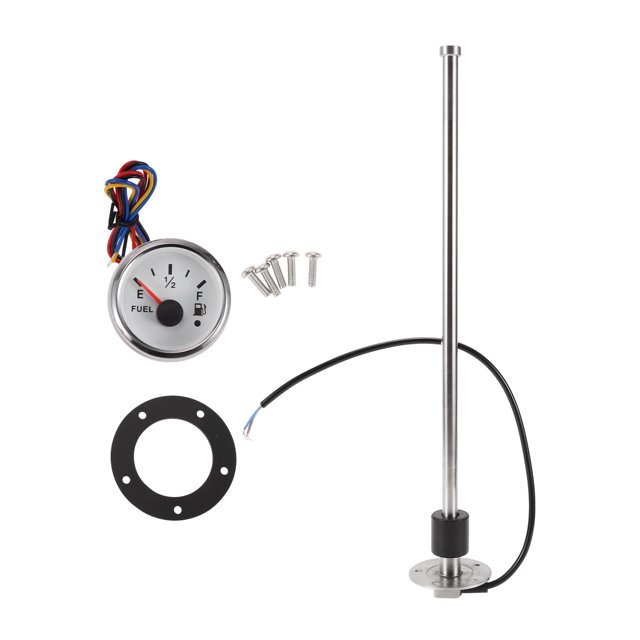 Juego de unidad de envío y medidor de combustible Unique Bargains, unidad de envío de combustible marina, metal, 1 set, 16.93"