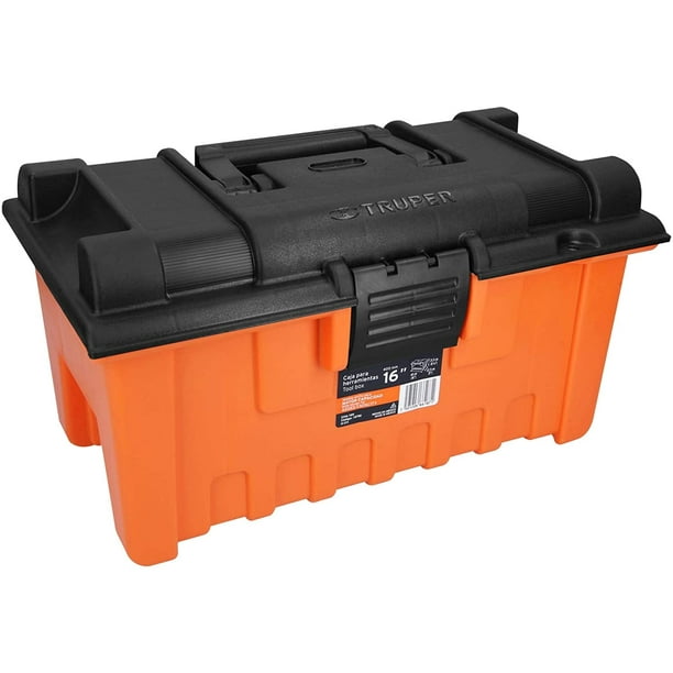 Truper Cha 16n 2 6lb Extra Wide Toolboxes Orange 16 X9 X8 1 2 By Brand Truper Walmart Com