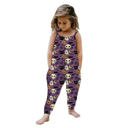 

BTJX Pumpkin Cartoon Baby Toddler Outfits Strap Jumpsuit Kids Romper Girls Girls Romper&Jumpsuit