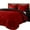 Red, variant on US 3-Piece Down Alternative Hypoallergenic 3-Piece Reversible Comforter Set