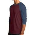 thumbnail image 3 of Resicozy Men's 3/4 Sleeve Shirts Crewneck Casual Fashion Soft Vintage Workout Athletic Classic Fitted Tee Shirt Navy S, 3 of 7