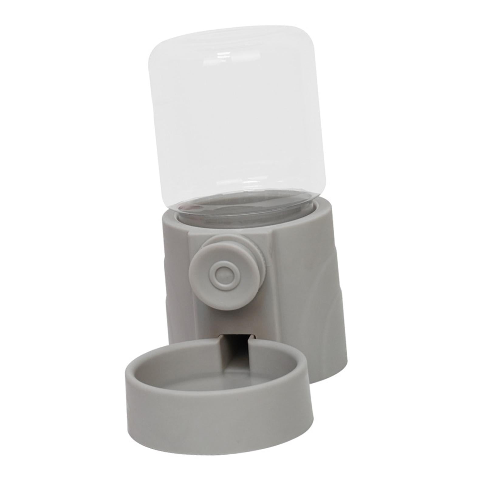 Bvdfgk Dog Cat Automatic Feeder Feeding Container Large Capacity Cage Hanging Dispenser Gray Water Dispenser