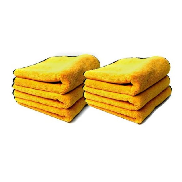 New Chemical Guys Professional Grade Premium Microfiber Towel Gold Pack of 6 