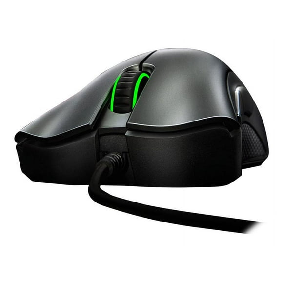 Razer DeathAdder Essential Gaming Mouse: 6400 DPI Optical Sensor - Chroma RGB Lighting - 5 Programmable Buttons - Mechanical Switches - Rubber Side Grips - White