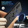 thumbnail image 2 of Phone Case for Motorola Moto G Play 2023 Hybrid Case with Ring Kickstand, Heavy Duty Protection Armor Case with Comfortable Grip Support Magnetic Car Mount for Motorola Moto G Play 2023 - Black, 2 of 7