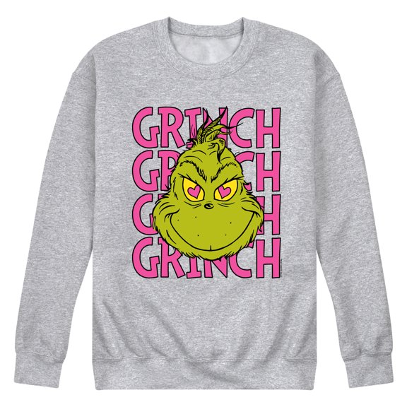 The Grinch - Name Stacked - Men's Crew Fleece Sweatshirt
