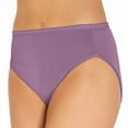 thumbnail image 1 of Vanity Fair Womens Body Shine Illumination Hi Cut Panty, 6, Grape Shadow, 1 of 4