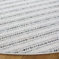 thumbnail image 3 of SAFAVIEH Martha Stewart Serenity Idella Striped Area Rug, Ivory/Charcoal, 6'7" x 6'7" Round, 3 of 10