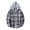 Gray, variant on TMOYZQ Mens Flannel Hoodie Drawstring Hooded Plaid Shirts Long Sleeve Casual Button Down Shirts Lightweight Flannel Shirt Jackets