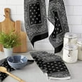 thumbnail image 2 of Bandana Black Microfiber Kitchen Hand Towel Dish Cloth Tableware Household Cleaning Towel Utensils for Kitchen, 2 of 7
