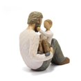 thumbnail image 1 of Adorno de estatua de resina para padre e hijo, decoración artística para el hogar, regalo para el Día del Padre, 1 Uds., 1 of 2