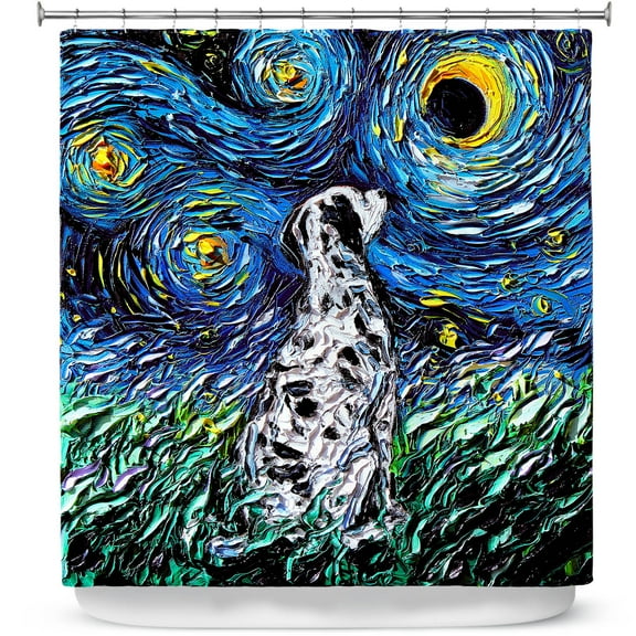 Shower Curtains 70" x 93" from DiaNoche Designs by Aja Ann - Dalmatian Dog